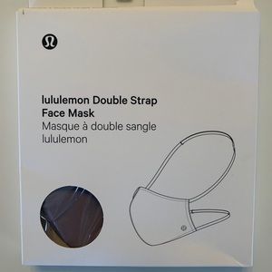 Lululemon double strap mask in black NIB